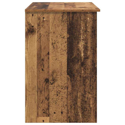 vidaXL Schreibtisch mit Regal Altholz 90 x 49 x 75 cm Holzwerkstoff