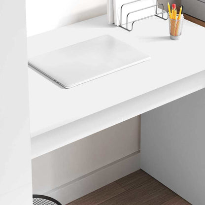 vidaXL Schreibtisch mit Regal Weiß 113 x 54 x 120 cm Holzwerkstoff