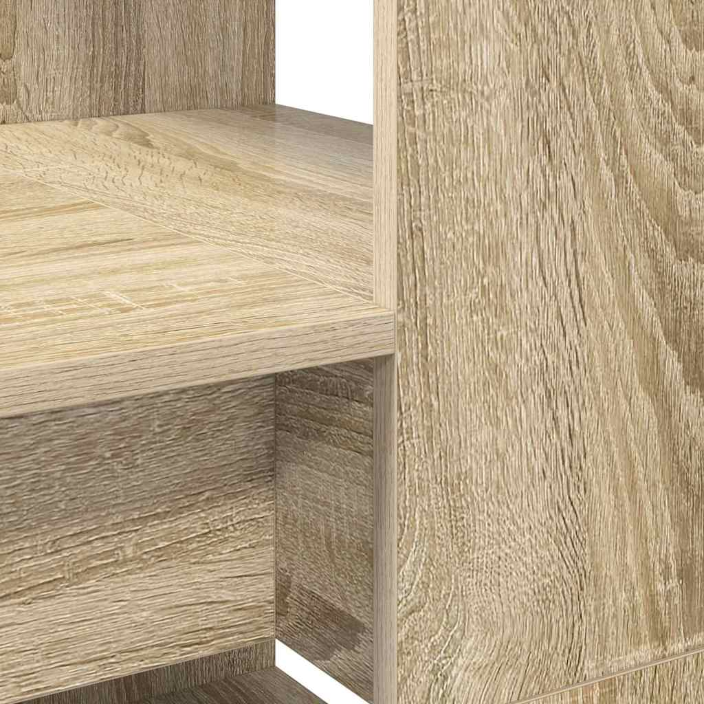 vidaXL Schreibtisch Sonoma-Eiche 113 x 54 x 120 cm Holzwerkstoff