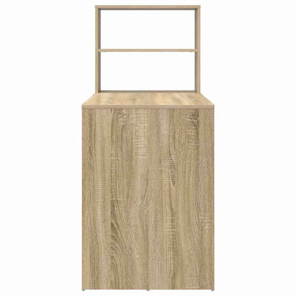 vidaXL Schreibtisch Sonoma-Eiche 113 x 54 x 120 cm Holzwerkstoff