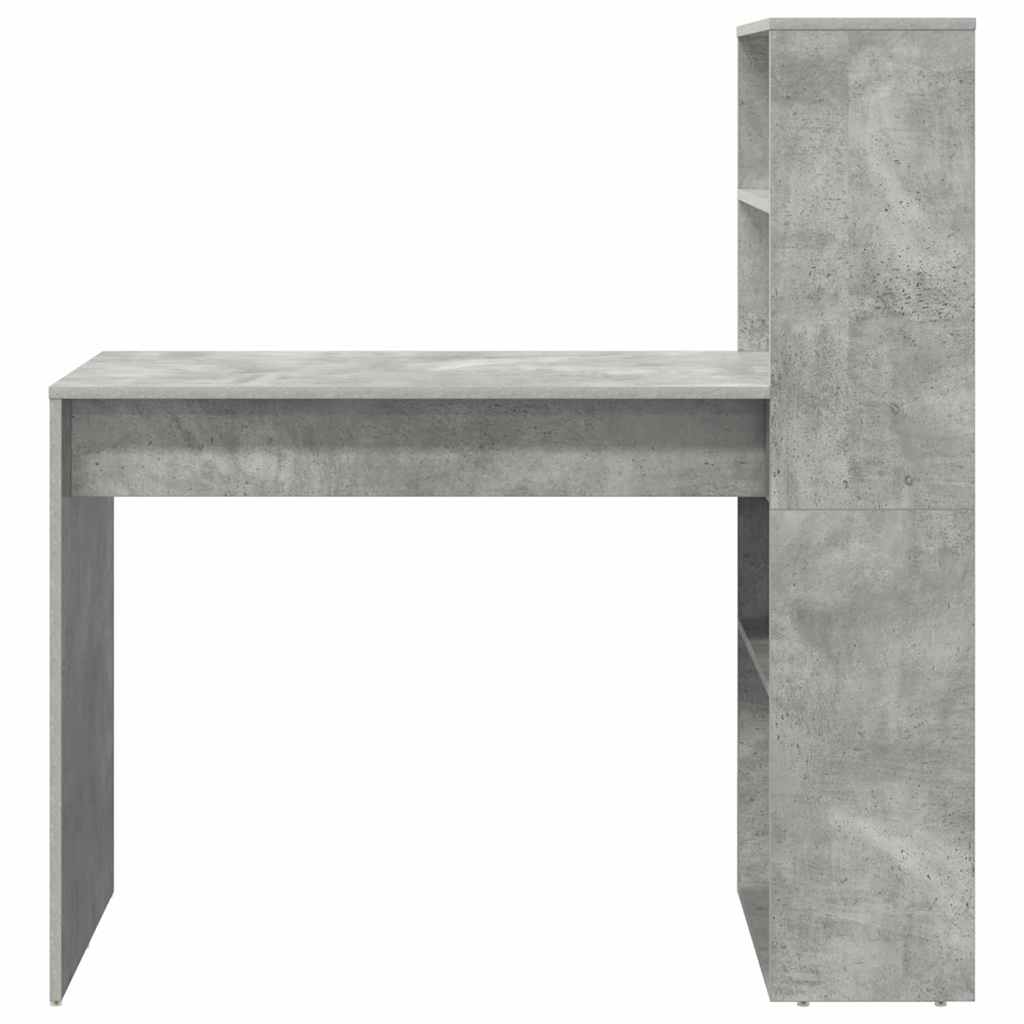 vidaXL Schreibtisch Beton Grau 113 x 54 x 120 cm Holzwerkstoff