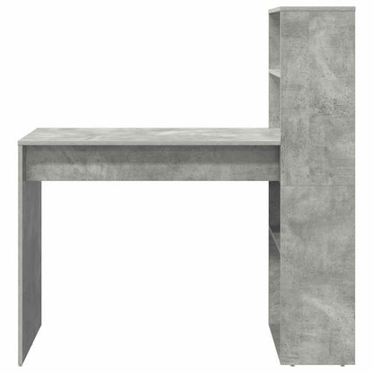 vidaXL Schreibtisch Beton Grau 113 x 54 x 120 cm Holzwerkstoff