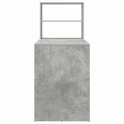 vidaXL Schreibtisch Beton Grau 113 x 54 x 120 cm Holzwerkstoff
