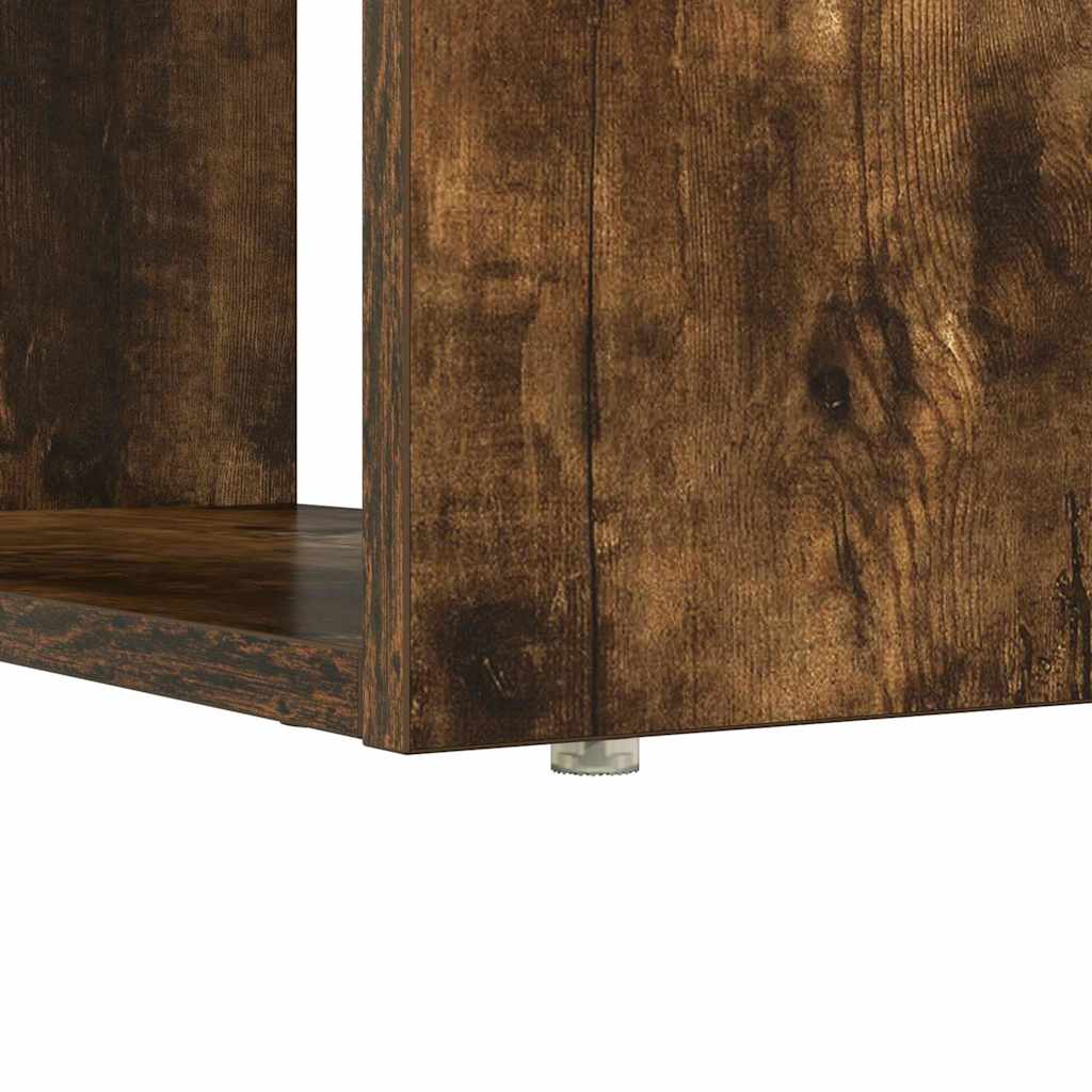 vidaXL Schreibtisch Geräucherte Eiche 113 x 54 x 120 cm Holzwerkstoff