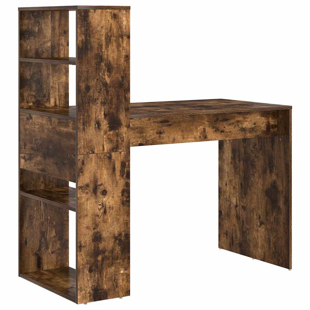vidaXL Schreibtisch Geräucherte Eiche 113 x 54 x 120 cm Holzwerkstoff