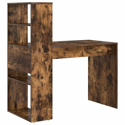 vidaXL Schreibtisch Geräucherte Eiche 113 x 54 x 120 cm Holzwerkstoff