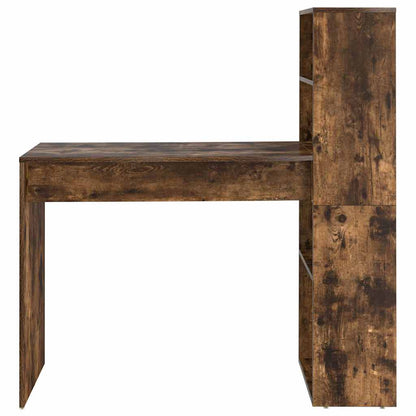 vidaXL Schreibtisch Geräucherte Eiche 113 x 54 x 120 cm Holzwerkstoff