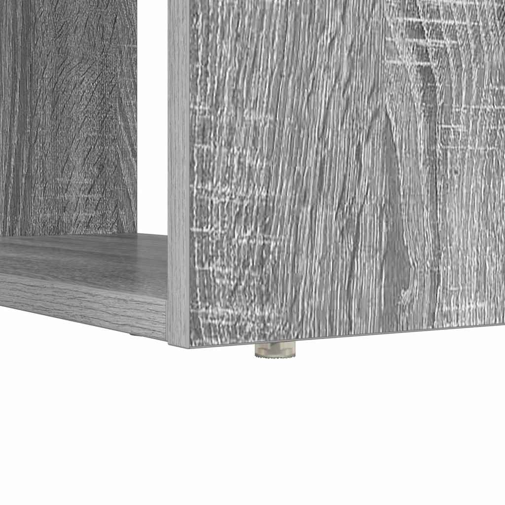 vidaXL Schreibtisch Graues Sonoma 113 x 54 x 120 cm Holzwerkstoff