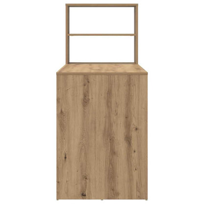 vidaXL Schreibtisch Artisan-Eiche 113 x 54 x 120 cm Holzwerkstoff
