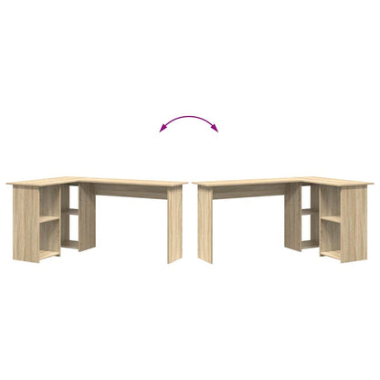 vidaXL Schreibtisch Sonoma-Eiche 142 x 102 x 73 cm Holzwerkstoff