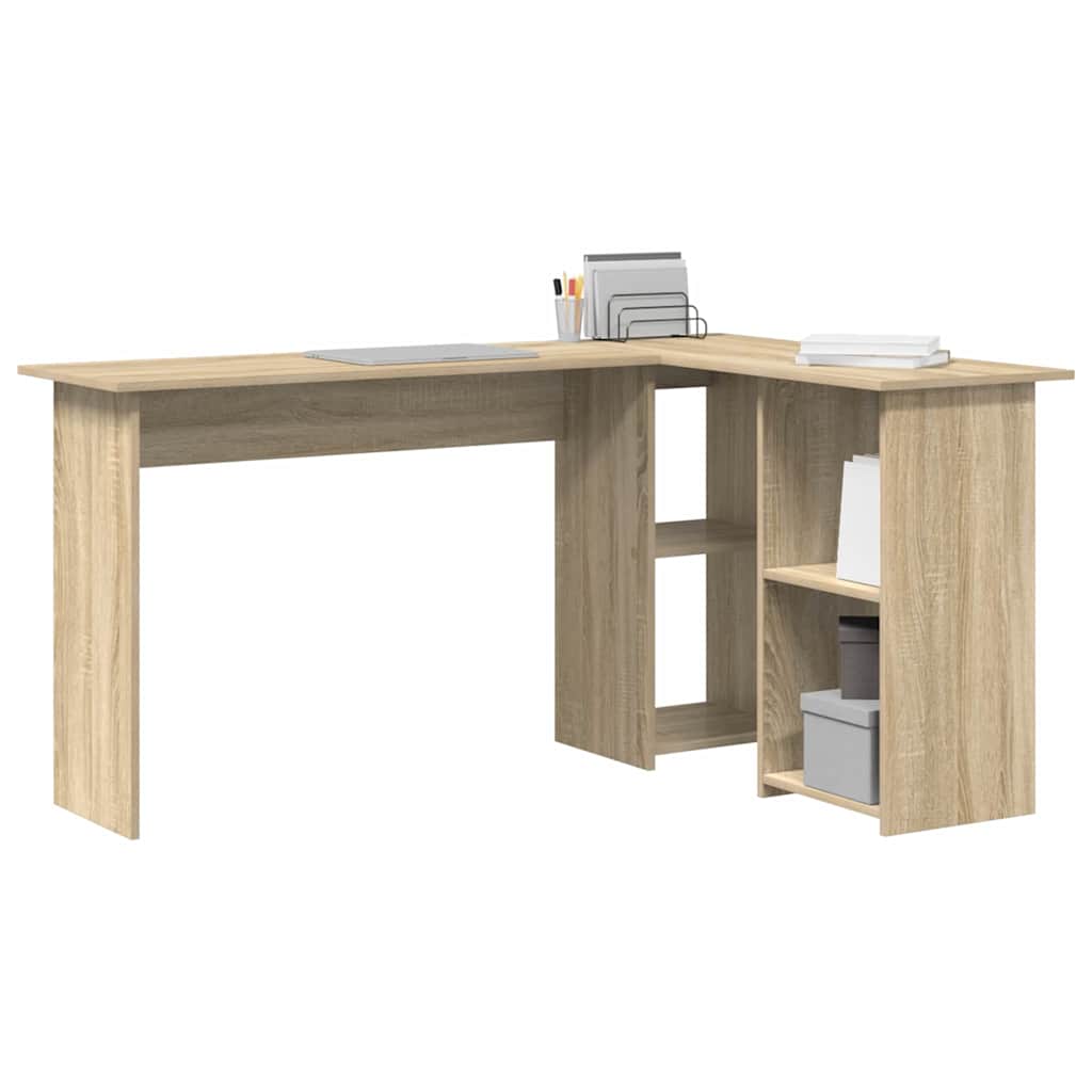 vidaXL Schreibtisch Sonoma-Eiche 142 x 102 x 73 cm Holzwerkstoff