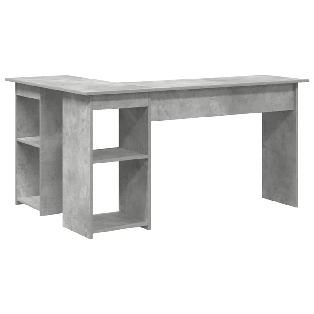 vidaXL Schreibtisch Beton Grau 142 x 102 x 73 cm Holzwerkstoff