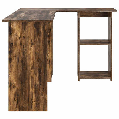 vidaXL Schreibtisch Geräucherte Eiche 142 x 102 x 73 cm Holzwerkstoff