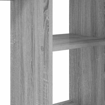 vidaXL Schreibtisch Graues Sonoma 142 x 102 x 73 cm Holzwerkstoff