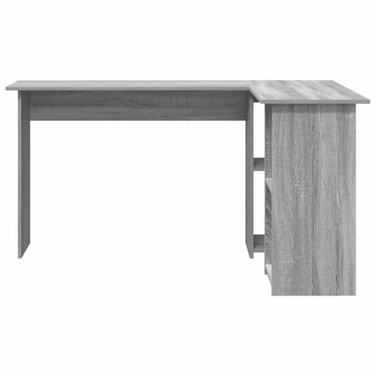 vidaXL Schreibtisch Graues Sonoma 142 x 102 x 73 cm Holzwerkstoff