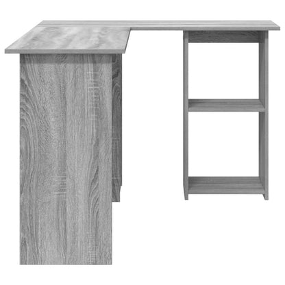 vidaXL Schreibtisch Graues Sonoma 142 x 102 x 73 cm Holzwerkstoff
