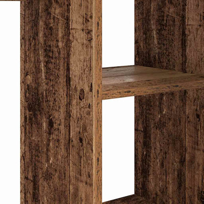 vidaXL Schreibtisch mit Regal Altholz 142 x 102 x 73 cm Holzwerkstoff