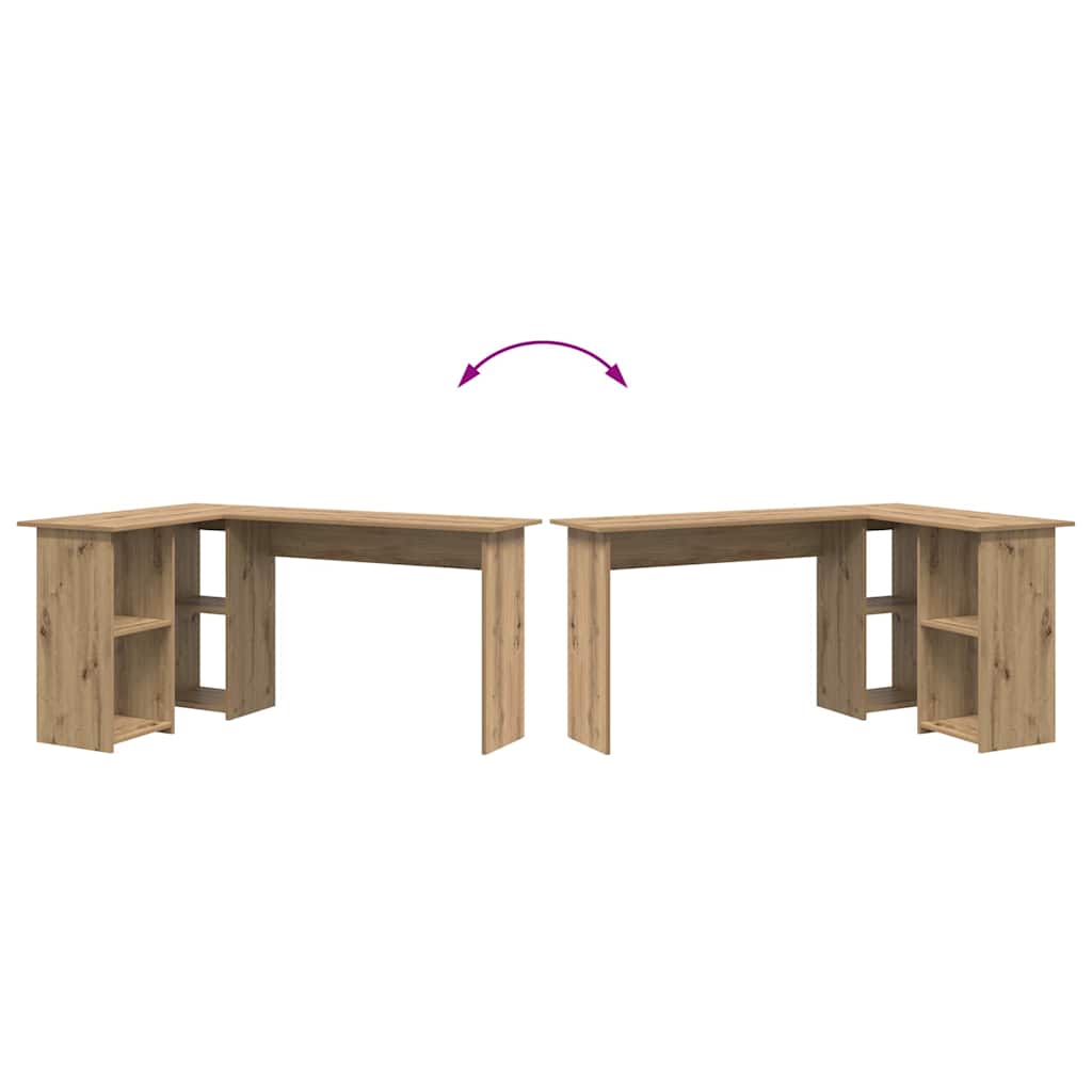 Schreibtisch Artisan-Eiche 142 x 102 x 73 cm Holzwerkstoff