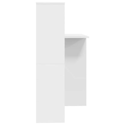 vidaXL Schreibtisch mit Regal Weiß 131,5 x 50 x 106,5 cm Holzwerkstoff
