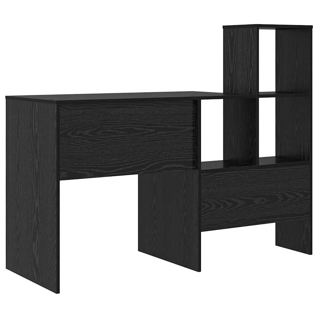 vidaXL Schreibtisch Schwarz Eichen-Optik 131,5 x 50 x 106,5 cm