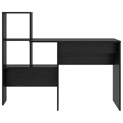 vidaXL Schreibtisch Schwarz Eichen-Optik 131,5 x 50 x 106,5 cm