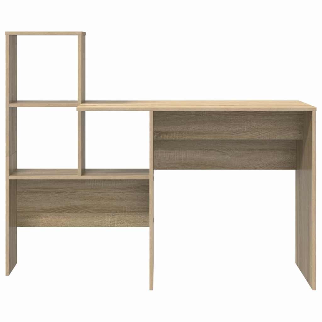 vidaXL Schreibtisch Sonoma-Eiche 131,5 x 50 x 106,5 cm Holzwerkstoff