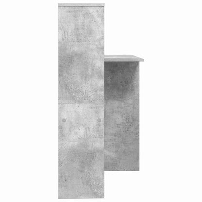 vidaXL Schreibtisch Beton Grau 131,5 x 50 x 106,5 cm Holzwerkstoff