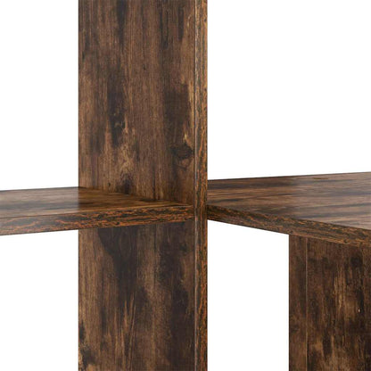 vidaXL Schreibtisch mit Regal Geräucherte Eiche 131,5 x 50 x 106,5 cm