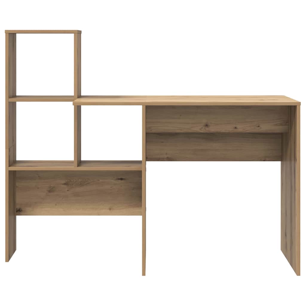 vidaXL Schreibtisch Artisan-Eiche 131,5 x 50 x 106,5 cm Holzwerkstoff