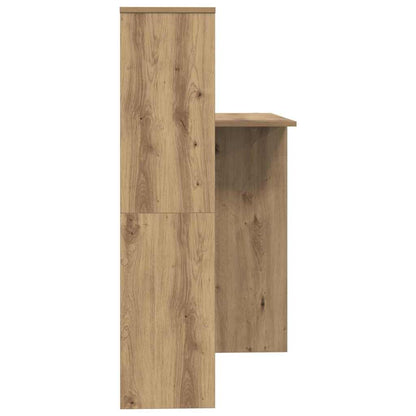 vidaXL Schreibtisch Artisan-Eiche 131,5 x 50 x 106,5 cm Holzwerkstoff