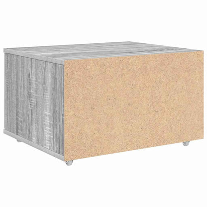 Schubladenschrank Mit Rad Graues Sonoma 55 x 45 x 31 cm