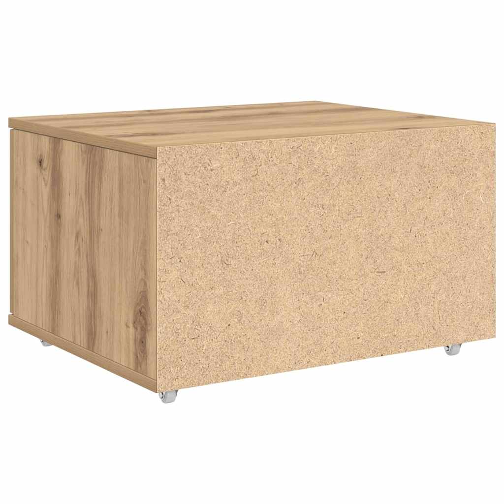 vidaXL Schubladenschrank Mit Rad Artisan-Eiche 55 x 45 x 31 cm