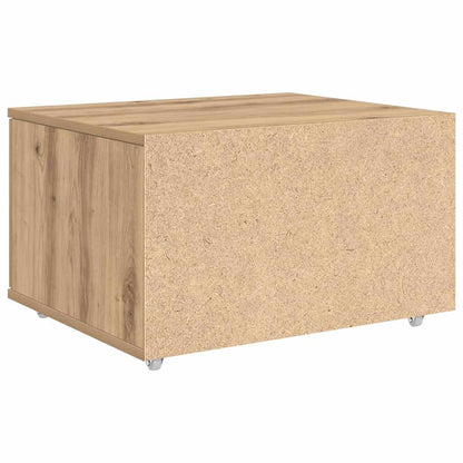 vidaXL Schubladenschrank Mit Rad Artisan-Eiche 55 x 45 x 31 cm