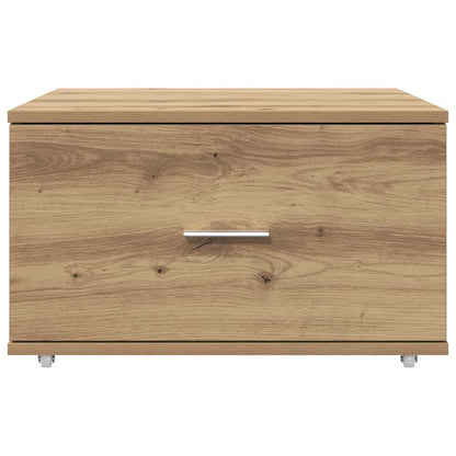 vidaXL Schubladenschrank Mit Rad Artisan-Eiche 55 x 45 x 31 cm