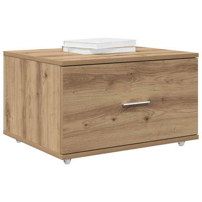 vidaXL Schubladenschrank Mit Rad Artisan-Eiche 55 x 45 x 31 cm