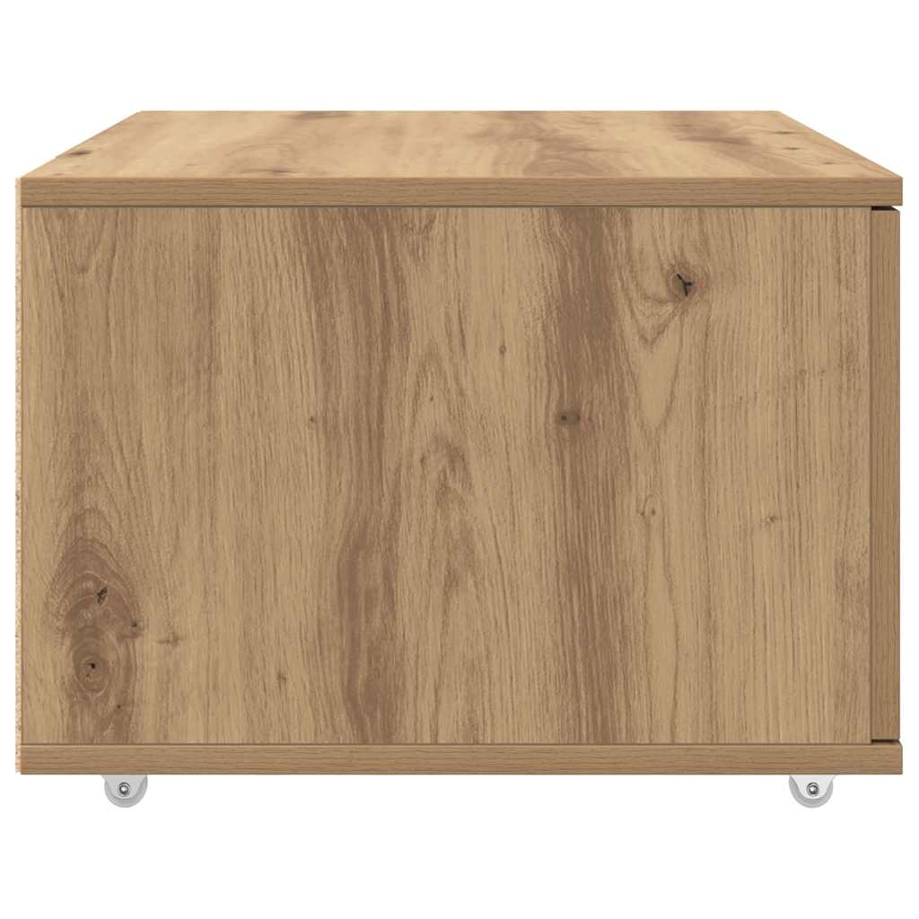 vidaXL Schubladenschrank Mit Rad Artisan-Eiche 55 x 45 x 31 cm