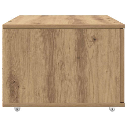 vidaXL Schubladenschrank Mit Rad Artisan-Eiche 55 x 45 x 31 cm