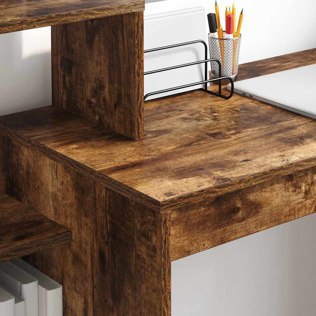 vidaXL Schreibtisch Geräucherte Eiche 100 x 40 x 90 cm Holzwerkstoff