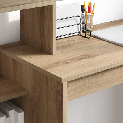 vidaXL Bureau Chêne Artisan 100 x 40 x 90 cm Bois d'ingénierie