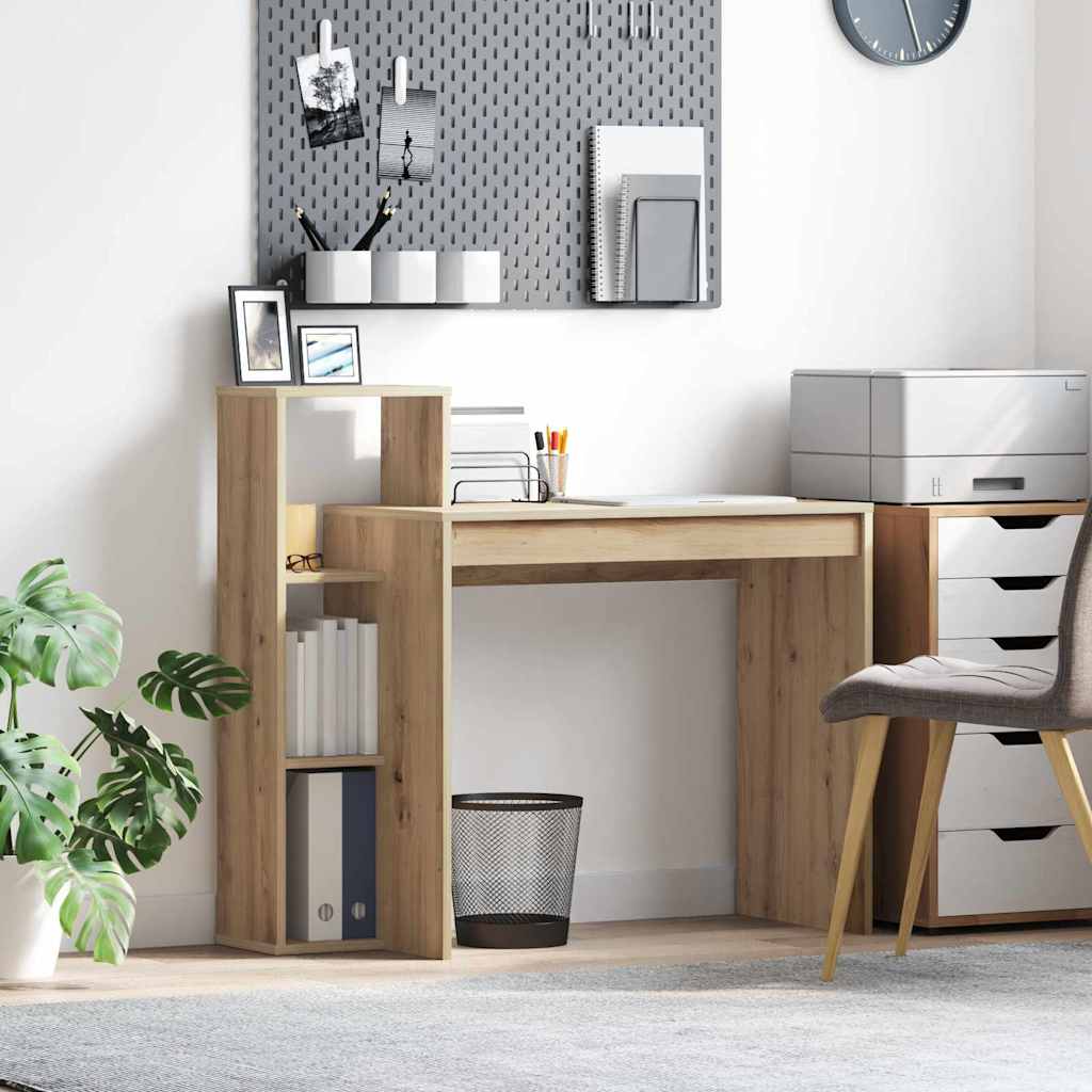 vidaXL Bureau Chêne Artisan 100 x 40 x 90 cm Bois d'ingénierie