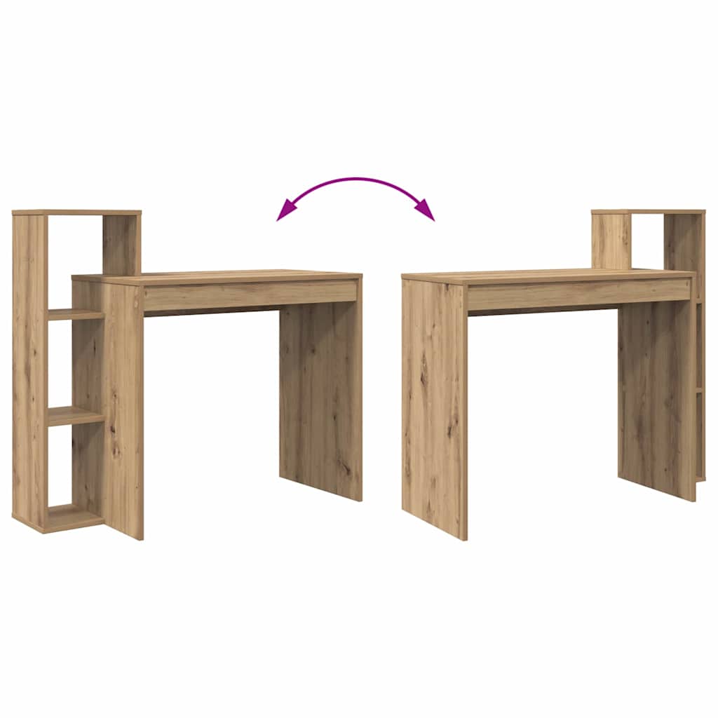 vidaXL Bureau Chêne Artisan 100 x 40 x 90 cm Bois d'ingénierie