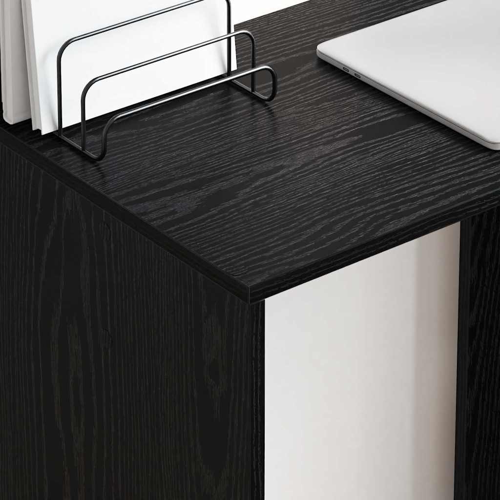 vidaXL Schreibtisch Schwarz Eichen-Optik 78,5 x 37 x 154,5 cm