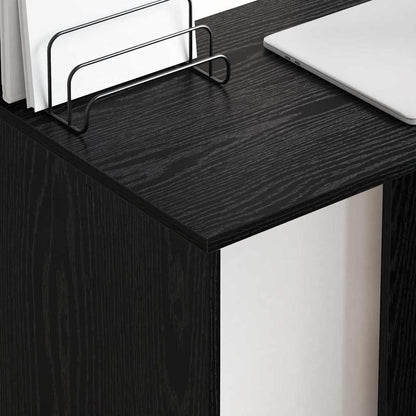 vidaXL Schreibtisch Schwarz Eichen-Optik 78,5 x 37 x 154,5 cm