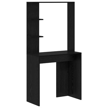 vidaXL Schreibtisch Schwarz Eichen-Optik 78,5 x 37 x 154,5 cm