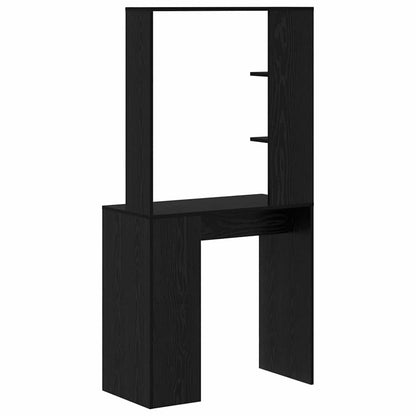 vidaXL Schreibtisch Schwarz Eichen-Optik 78,5 x 37 x 154,5 cm