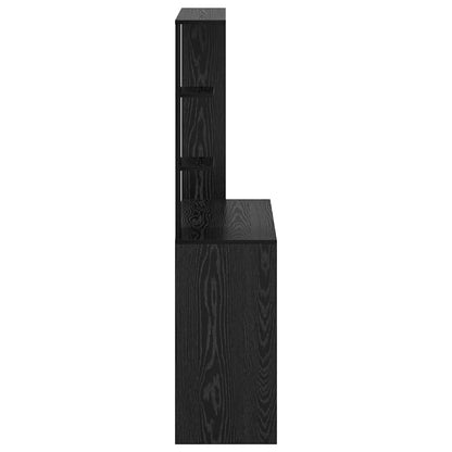 vidaXL Schreibtisch Schwarz Eichen-Optik 78,5 x 37 x 154,5 cm