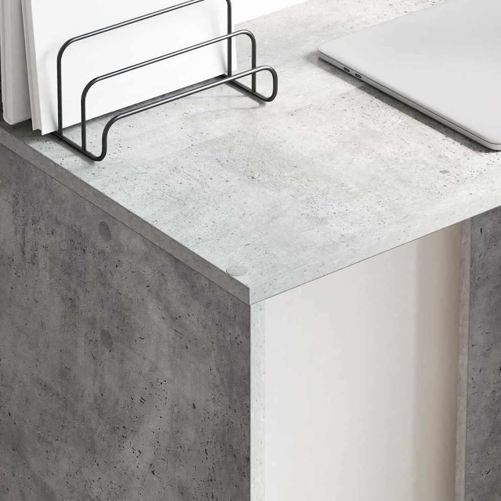 vidaXL Schreibtisch Beton Grau 78,5 x 37 x 154,5 cm Holzwerkstoff