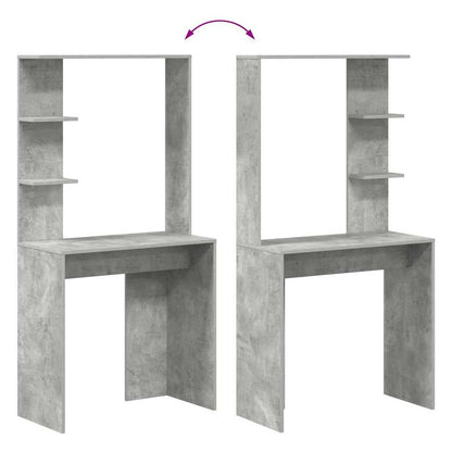 vidaXL Schreibtisch Beton Grau 78,5 x 37 x 154,5 cm Holzwerkstoff