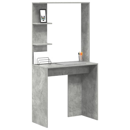 vidaXL Schreibtisch Beton Grau 78,5 x 37 x 154,5 cm Holzwerkstoff