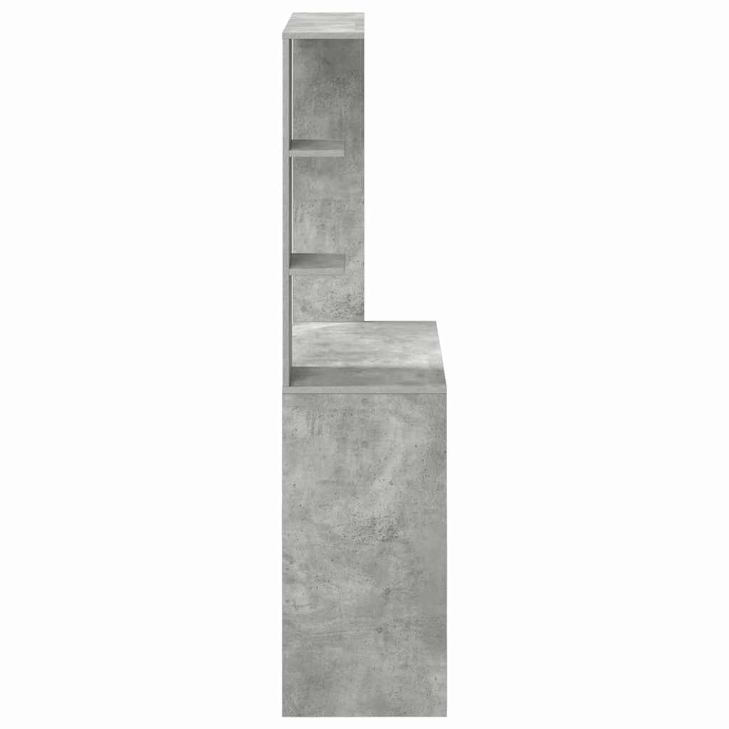 vidaXL Schreibtisch Beton Grau 78,5 x 37 x 154,5 cm Holzwerkstoff